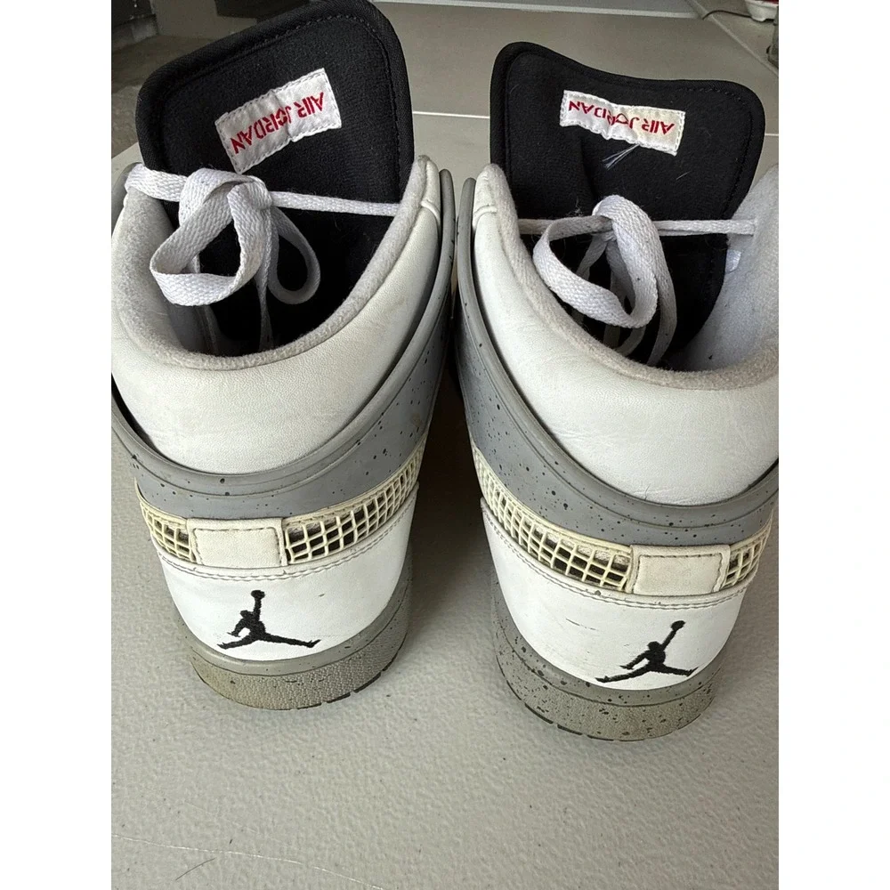 Nike‎ Air Jordan 1 Retro 89 White Cement Grey 599873-104 Mens 11.5 High Top